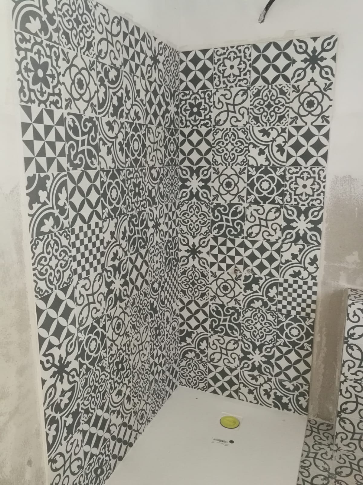 Dettaglio bagno con mosaico